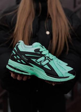 Мятные кроссовки унисекс new balance 1906d mint green black х нью беланс 37