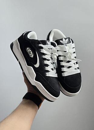 Жіночі чорні кросівки adidas adi 2000 black white х адідас 41