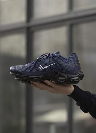 Синие кроссовки унисекс air max plus tn triple utility blue х эйр макс тн 45