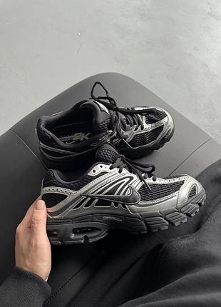 Серые кроссовки унисекс nike air max moto 2k black silver х найк 45