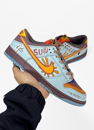 Блакитні кросівки унісекс nike sb dunk sun club blue white х данк 44