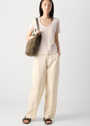 Женская футболка топ в полоску органический коттон бренд marc o polo, xs