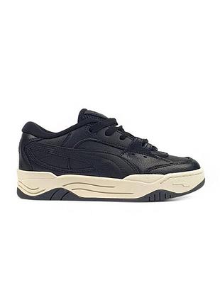 Чорні кросівки унісекс puma 180 black white х пума 40