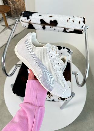 Бежевые женские кроссовки puma speedcat beige х пума 37