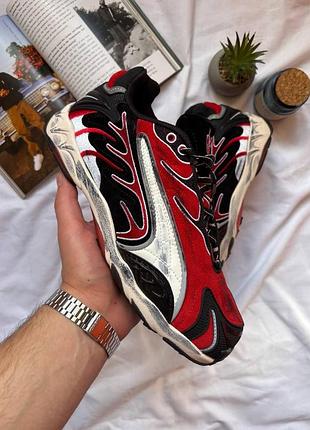Красные кроссовки унисекс puma inhale asap a$ap rocky distrissed pack black pop red х пума 45