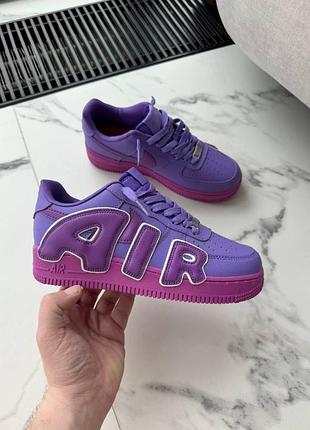 Фиолетовые кроссовки унисекс nike air force 1 low cactus plant flea market purple pink х найк эйр форс 39