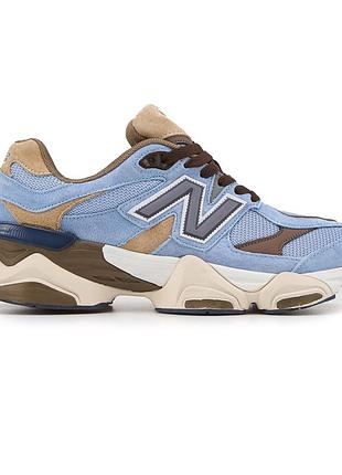 Мужские голубые кроссовки new balance 9060 blue heize х нью беланс 43