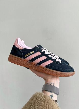 Жіночі сині кросівки adidas spezial navy blue pink х адідас 39