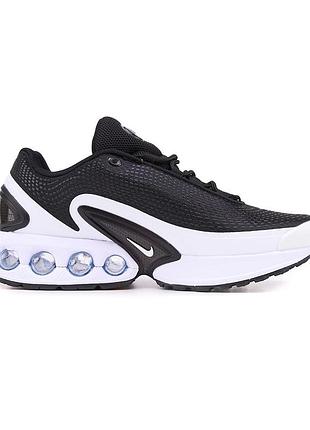 Чёрные кроссовки унисекс nike air max dn black white v2 х эйр макс 45