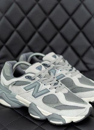 Серые кроссовки унисекс new balance 9060 grey х нью беланс 42