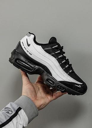 Мужские черно-белые кроссовки nike air max 95 sketch with the past х эйр макс 41