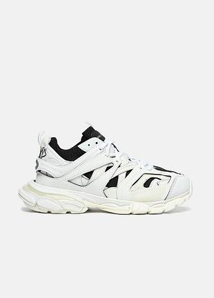 Білі кросівки унісекс balenciaga track sock white x баленсіага 43