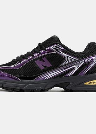 Чорні кросівки унісекс new balance 509 black purple silver х нью беланс 36