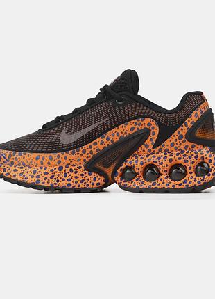 Чорні кросівки унісекс nike air max dn safari black orange х ейр макс 36