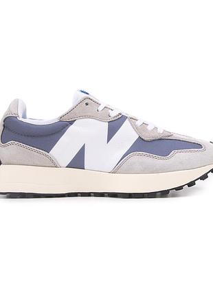Женские серые кроссовки new balance 327 white grey х нью беланс 39