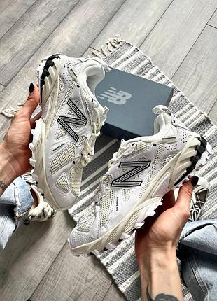 Жіночі білі кросівки new balance 610 nimbus cloud white black х нью беланс 36