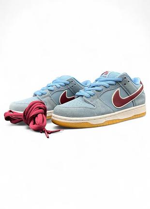 Блакитні кросівки унісекс nike sb dunk low sweet grey blue х данк 38