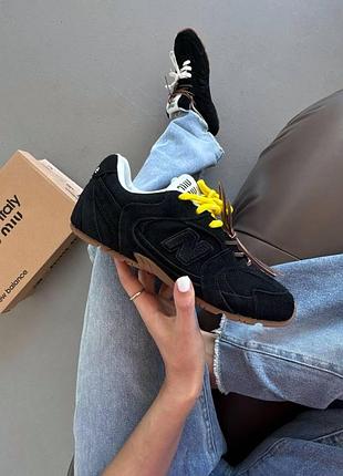 Чорні кросівки унісекс new balance 530 miu miu black х нью беланс 36