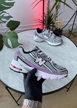 Женские серые кроссовки new balance 740 silver pink х нью беланс 38