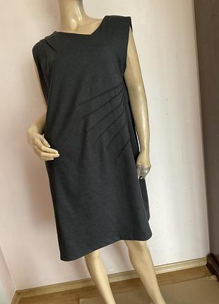 Серое платье в деловом стиле / xl- xxl / brend c&amp; a