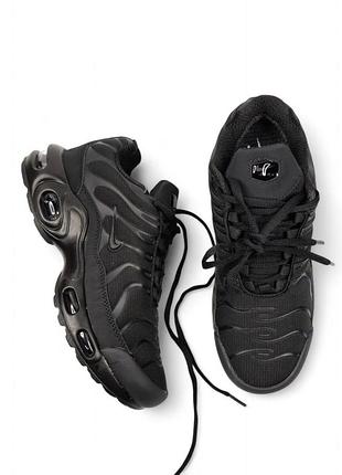 Чорні кросівки унісекс nike air max plus tn black gore-tex winter termo х ейр макс тн 36