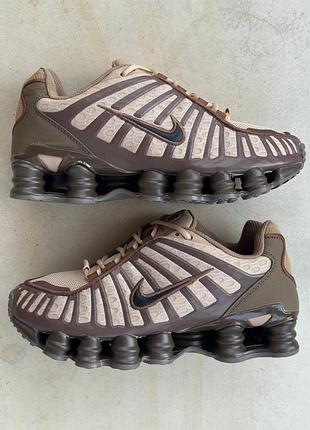 Кроссовки хаки унисекс nike shox tl khaki ironstone off noir х шокс 39