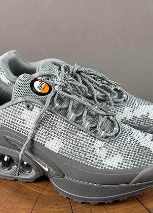 Серые кроссовки унисекс nike air max dn grey camo х эйр макс 45