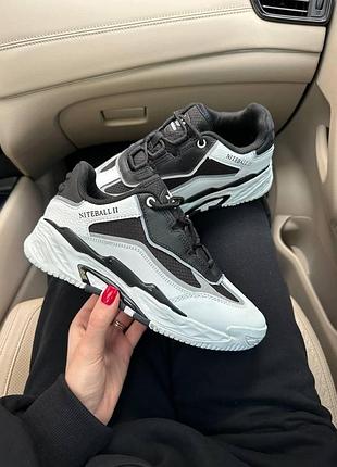 Белые кроссовки унисекс adidas niteball ii white black х найтбол 41
