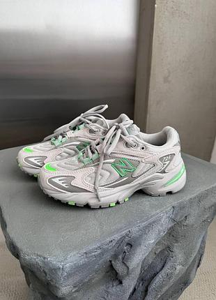 Сірі кросівки унісекс new balance 725 grey green х нью беланс 40