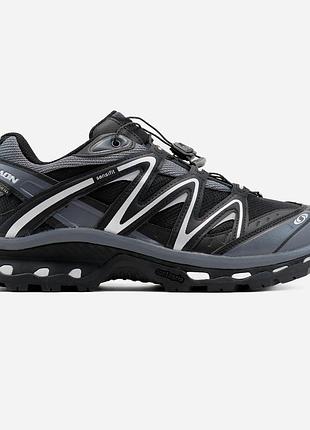 Мужские серые кроссовки salomon xt-quest grey black gore-tex termo winter х саломон 44