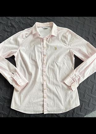 Світло рожева сорочка polo assn u.s