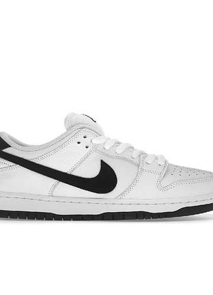 Білі кросівки унісекс nike dunk low white black х данк 41