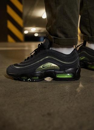 Черные мужские кроссовки nike air max 95/97 ducks of feather thunder х эйр макс 43