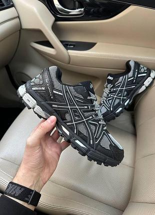 Чоловічі чорні кросівки asics gel kahana 8 black grey х ассікс 42