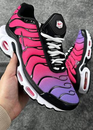 Женские розовые кроссовки nike air max tn plus pink purple х эйр макс тн 40