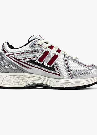 Мужские серые кроссовки new balance 1906r silver classic crimson х нью беланс 43