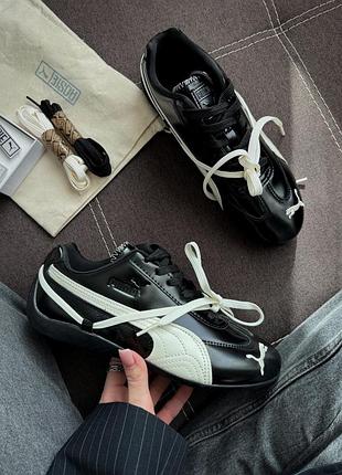 Чорні жіночі кросівки puma rose speedboat black х пума 39