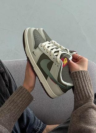 Жіночі зелені кросівки nike sb dunk low year of the snake х данк 38