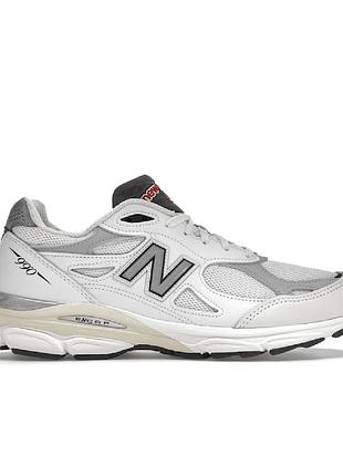 Білі кросівки унісекс new balance 990 white grey х нью беланс 37