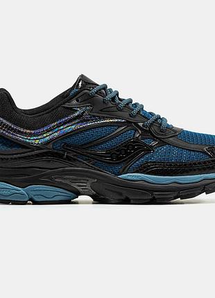 Мужские синие кроссовки saucony progrid omni 9 blue black х саукони 41