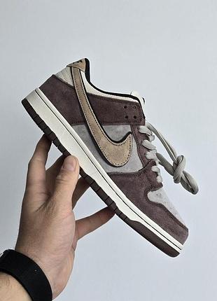Жіночі кросівки nike sb dunk low brown beige grey х данк 41