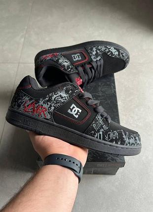 Чорні кросівки унісекс dc shoes slayer pure х дисі 40