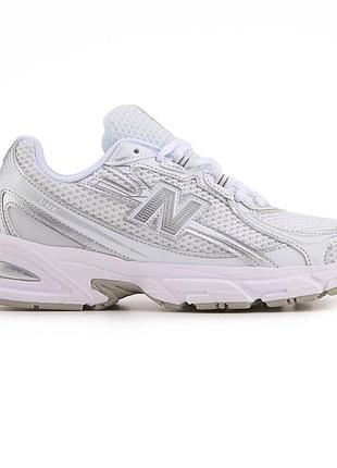 Білі кросівки унісекс new balance 740 white silver х нью беланс 41