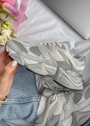 Женские серые кроссовки new balance 9060 shadow grey х нью беланс 41