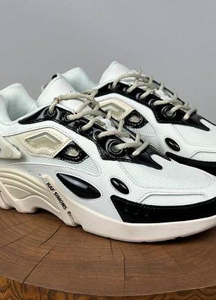 Белые кроссовки унисекс adidas raf simons cylon 21 white black х раф саймос 43