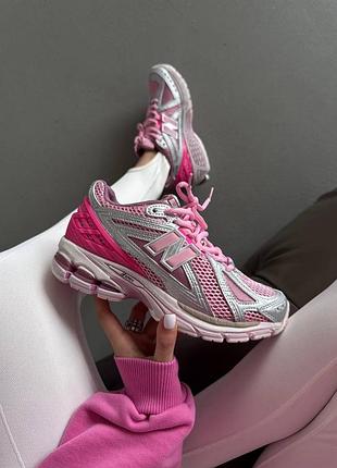 Жіночі сірі кросівки new balance 1906r pink silver х нью беланс 40