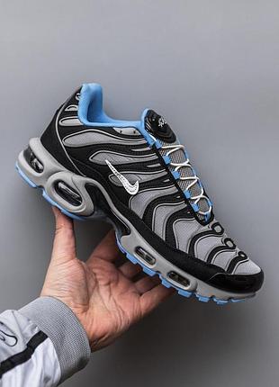 Серые кроссовки унисекс nike air max tn grey black waterproof х эйр макс тн 40