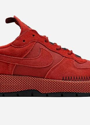 Червоні кросівки унісекс nike air force 1 wild rugged orange х ейр форс 41
