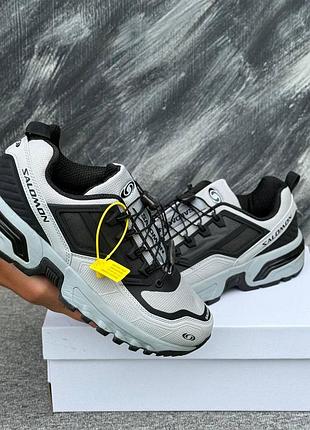 Мужские черные кроссовки salomon acs gore-tex grey black winter termo х саломон 44