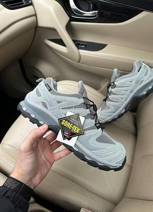 Мужские серые кроссовки salomon xa forces grey waterproof winter termo х саломон 43